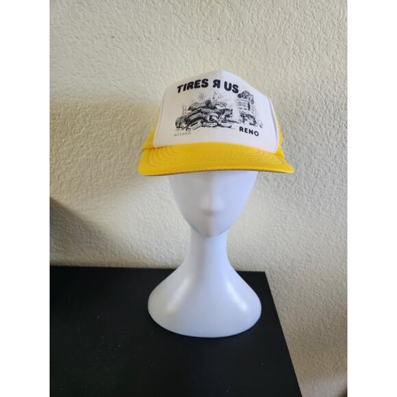 Men's Yellow Tires R Us Trucker Hat One Size - Picture 1 of 7
